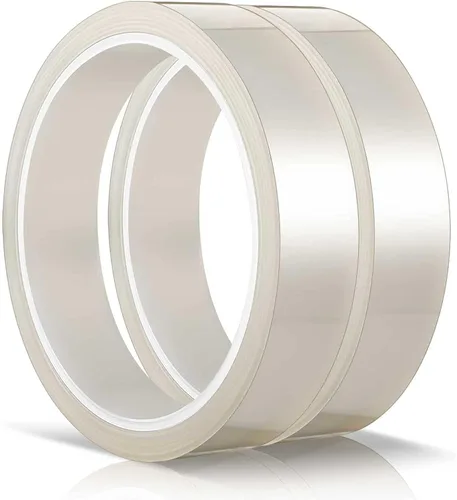 Zonon Cinta térmica transparente de 108 pies para sublimación y transferencia de calor, resistente a altas temperaturas, ideal para placas de