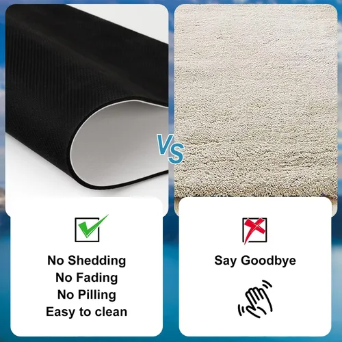 Miniatura 6 de YISUMEI Bonito tapete de baño con diseño de gato negro, antideslizante, de súper absorción, con parte trasera de goma, se adapta debajo del baño