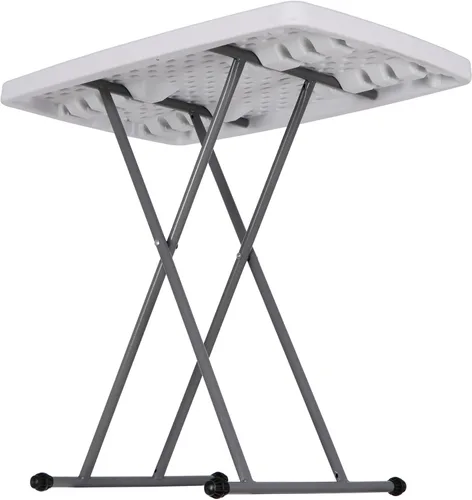 Miniatura 7 de F2C Mesa plegable de 30 pulgadas, mesa personal multifuncional, altura portátil y ajustable para bandejas de TV, laptop, costura, ideal