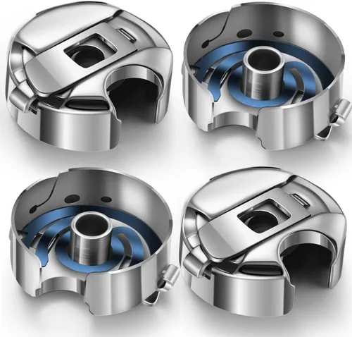 Leifide Caja de bobina de acero inoxidable compatible con Juki Ddl-5550 Ddl-8100 Ddl-8300 Ddl-8500 Ddl-8700 Máquina de coser de una sola aguja para