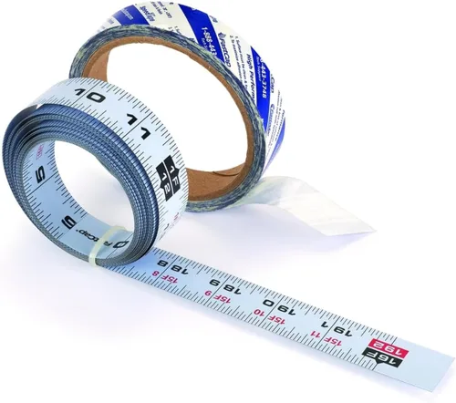 FastCap Cinta métrica estándar y métrica Peel & Stick, perfecta para profesionales y mejoras del hogar, ideal para estaciones de diseño y corte, 16