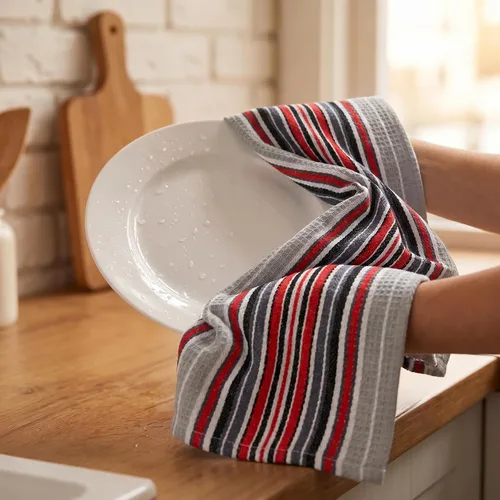 Miniatura 534 de Urban Villa Toallas de cocina 100% algodón para cocina (juego de 6) 20"x30" toallas de cocina altamente absorbentes, juego de ropa de cocina