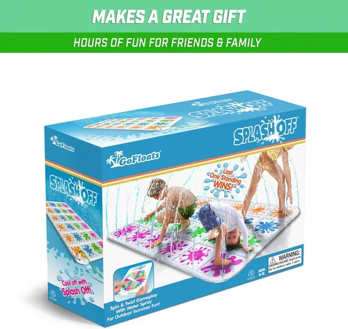Miniatura 6 de GoFloats Juego Splash Off - Juego de tapete de salpicaduras de agua para niños