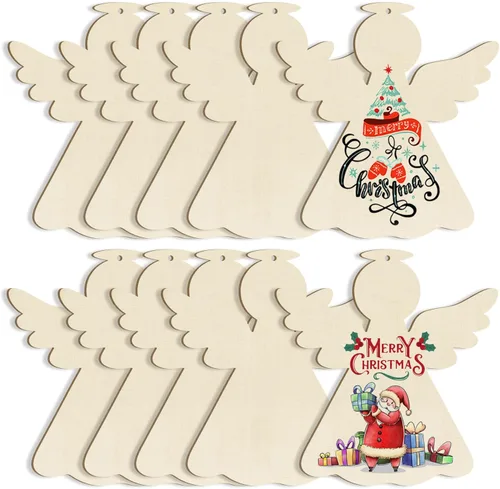 Miniatura 42 de Adornos de madera para cartas de amor para pintar de 7 pulgadas, tamaño grande, para el Día de la Madre, el Día de San Valentín, discos de madera