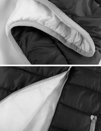 Miniatura 5 de Gihuo Chaleco acolchado con cremallera para mujer, chaleco acolchado sin mangas con capucha para invierno