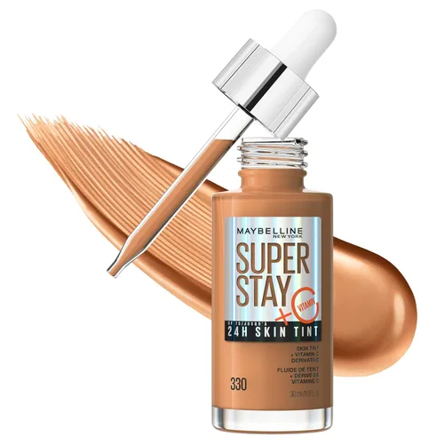 Miniatura 19 de Maybelline Super Stay Up - Tinte para piel de hasta 24 horas, base radiante de cobertura ligera a media, maquillaje infundido con vitamina C, 102, 1