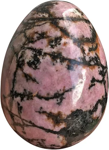 Miniatura 16 de Huevo de piedra pulida para el día de Pascua, palma/bolsillo/preocupación Enegry de cristal curativo, figura Fengshui, piedra lunar de 1.8 x 1.3