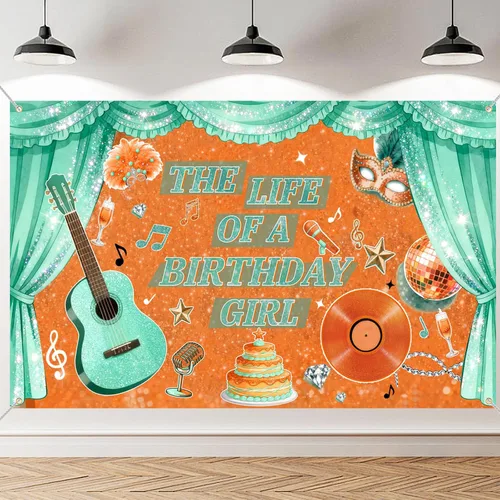 Decoraciones para fiesta de cumpleaños de niña en My Showgirl Era, telón de fondo para fiesta de cumpleaños de Showgirl, decoración de fiesta