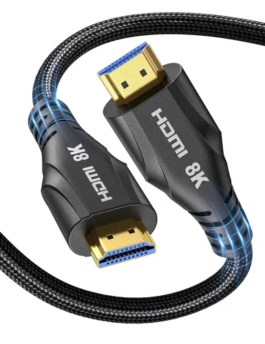 Miniatura 15 de Cratree Cable HDMI de 15 pies de largo – Cable HDMI de ultra alta velocidad certificado 8K, cable HDMI trenzado de 48 Gbps, 8K 60 Hz, 4K 120 Hz