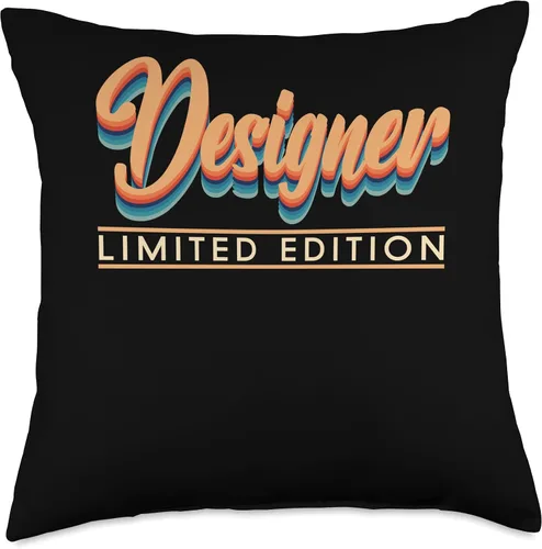 Miniatura 4 de Retro Inspired Designer Limited Edition Job Title T-Shirt. Throw Pillow