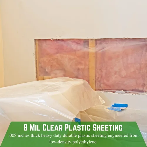 Miniatura 3 de Farm Plastic Supply - Láminas de plástico transparente - 8 mil - (24' x 100') - Láminas de plástico grueso, película de polietileno resistente