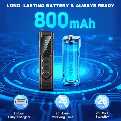 Miniatura 8 de Detector de cámara oculta, buscador de cámara antiespía, detector de rastreador GPS de dispositivo oculto, detector de errores, escáner de señal RF