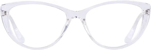 Miniatura 8 de ANDWOOD Gafas de bloqueo de luz azul para mujer, bloqueo de luz azul, para computadora, ojo de gato, transparente, montura AR003 Cateye Crystal