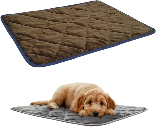 Miniatura 7 de Almohadilla autocalentable para perros y gatos, almohadilla térmica autocalentable para mascotas, antideslizante y lavable, no eléctrica, Azul