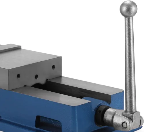 Miniatura 7 de Happybuy - Tornillo de banco de 6 pulgadas ACCU con traba de precisión, tornillo de banco para fresado de 6 pulgadas de ancho, prensa de taladro