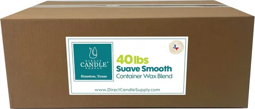 Direct Candle Supply Mezcla de losa de cera de 40 libras para hacer velas, cera de parafina suave para hacer velas, mezcla de cera de contenedor,