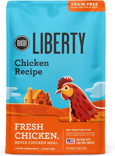 Miniatura 10 de BIXBI Liberty - Alimento seco para perros sin granos, receta de cordero, 11 libras, carne fresca, sin harina de carne, sin rellenos para una fácil