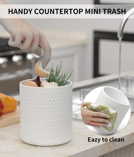 Miniatura 4 de Paquete de 2 organizadores de cerámica para utensilios, soporte grande para espátula, decoración de cocina de estilo granja para cubiertos, cucharas