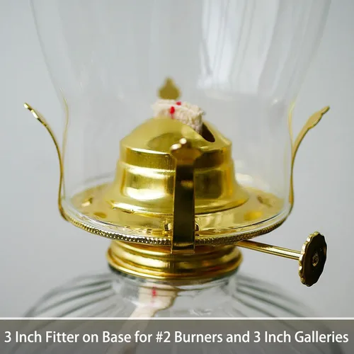 Miniatura 4 de Lámpara de aceite para chimenea, base de 3 pulgadas por 10 pulgadas de altura, pantalla de lámpara de queroseno, lámpara alta para huracán, chimenea
