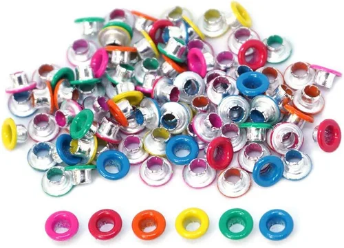 Miniatura 15 de Ojales Quicklet de aluminio de 0.118 in/1/8, álbum de recortes, cumpleaños, boda, tarjeta de felicitación de bebé, manualidades, etiqueta de Plata