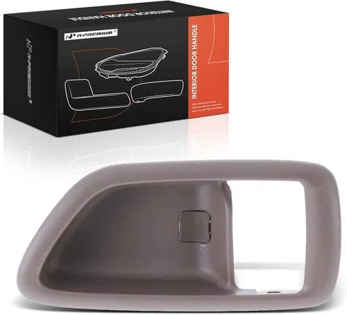 A-Premium Manija para puerta interior del lado del conductor delantera o trasera izquierda compatible con Toyota Tundra 2004-2006 Crew Cab, Sequoia