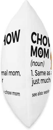 Miniatura 2 de Chow Chow Lover Apparel World's Best Mom Definition Funny Chow Dog Throw Pillow, 16x16, Multicolor