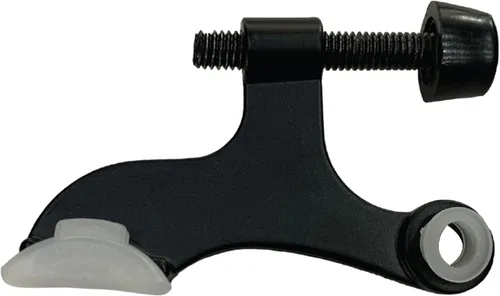 Miniatura 2 de Design House Design House 189118 - Protector de pared con bisagra de núcleo hueco con punta de goma, topes de puerta ajustables color negro mate