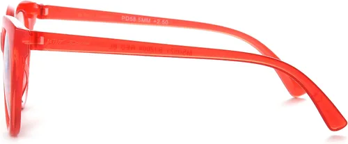 Miniatura 3 de Betsey Johnson womens Rhett Blue Light Glasses Reading Glasses, Shiny Red, 62mm US