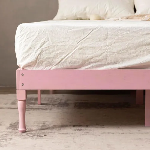 Miniatura 5 de 14 inch Bamboo Bed Frame, Wooden Support, no Need for Box Springs, Easy to Assemble, Heavy-Duty Bed Frame, Storage Space Under The Bed, Suitable for