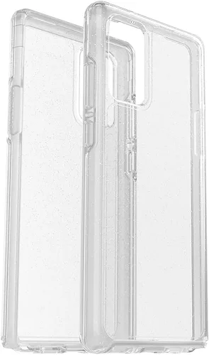 Miniatura 6 de OtterBox Funda para Galaxy Note20 5G Symmetry Series, polvo de estrellas (escamas plateadas/transparente), ultra suave, compatible con carga