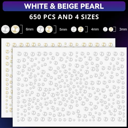 Miniatura 4 de Juego de 8 gemas coloridas para la cara, calcomanías de perlas y purpurina gruesa, 1550 piezas de joyas de 0.236 a 0.236 pulgadas y 8 macetas
