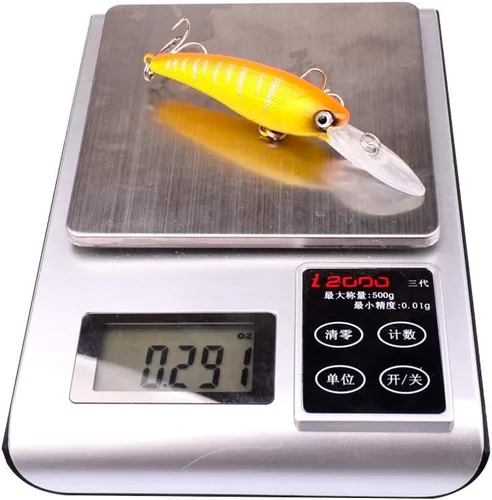 Miniatura 4 de Juego de 8 señuelos de pesca, cebos de trucha minnow Swimbait, señuelos artificiales para lubina, cebo de manivela para trucha, salmón