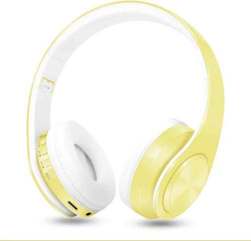 Miniatura 9 de RAT TAIL V5.0 Auriculares Bluetooth sobre la oreja, auriculares estéreo inalámbricos y con cable plegables micro SD/TF, FM para teléfono celular