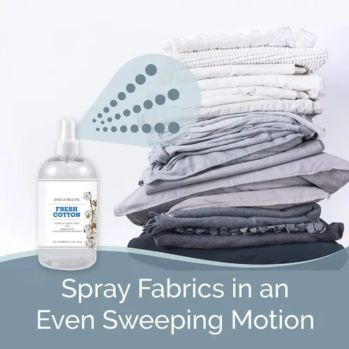 Miniatura 2 de SMELLS BEGONE Ambientador Home & Linen Spray – 16 onzas, paquete de 2 – Eliminador de olores – Hecho con aceites esenciales (algodón fresco)