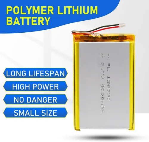 Miniatura 4 de 126090 3.7V Batería Lipo 8000mAh 126090 Cargable Paquete de Batería de Polímero de Litio con Conector JST PH2.0mm para Dispositivo Electrónico