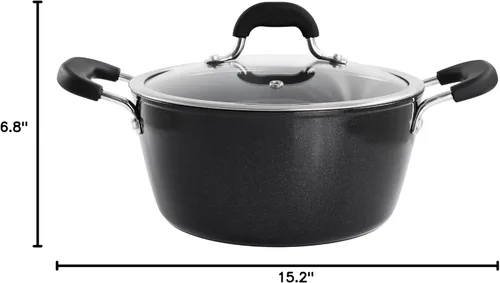 Miniatura 5 de Horno holandés de 4.5 cuartos de galón con tapa en negro