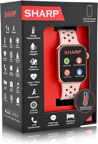 Miniatura 2 de Sharp - Relojes inteligentes para hombres, relojes inteligentes para mujer, reloj de seguimiento de actividad compatible con Android, iOS, Samsung
