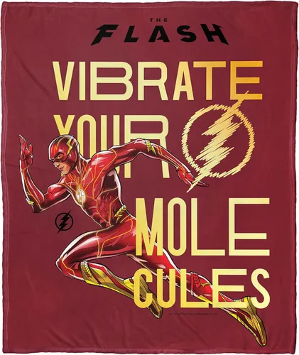 Miniatura 13 de Northwest DC - The Flash - Manta de seda táctil, 50 x 60 pulgadas, Batman y Flash