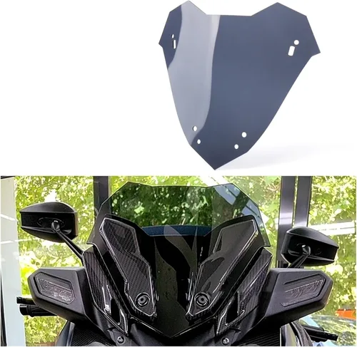 Miniatura 2 de Deflector de visera para parabrisas deportivo de motocicleta compatible con XMAX300 X-MAX300 Xmax 300 X-MAX 300 2023 Transparente
