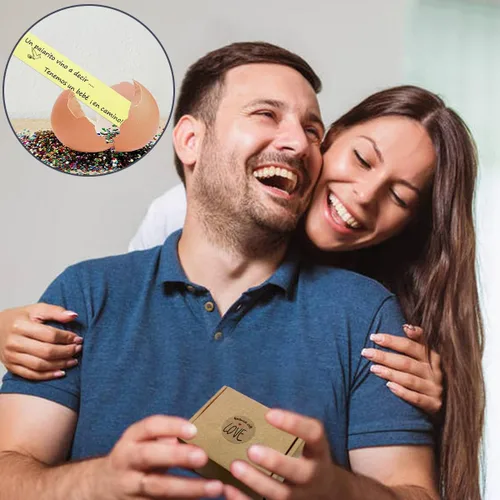 Miniatura 3 de 1DFAUL Sorpresa Anuncios de embarazo con huevo, Divertidos anuncios para bebés, Ideas para Regalos, huevos de codorniz perfectos para Abuelos