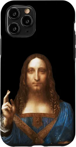Miniatura 28 de Funda para iPhone 12 Pro Max Leonardo da Vinci - Salvator Mundi (salvador del mundo)