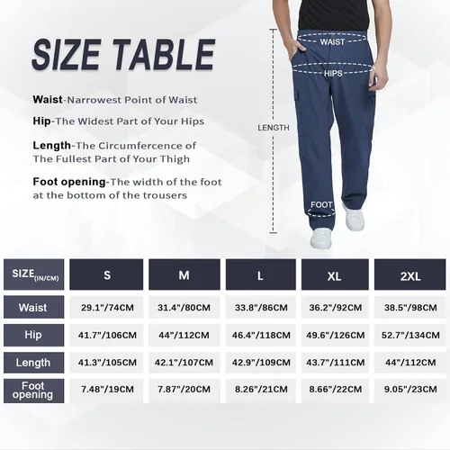 Miniatura 6 de MEETYOO Pantalones cargo de senderismo para hombre, impermeables, tácticos, ligeros, elásticos, para acampar