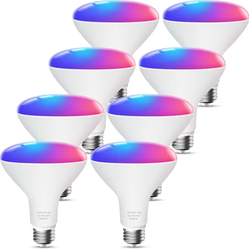 Miniatura 7 de OHLUX BR30 Bombilla inteligente de inundación, bombilla inteligente WiFi equivalente a 85 W, RGBCW, sincronización de música, bombilla que cambia