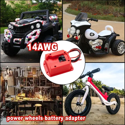 Miniatura 2 de Adaptador para Power Wheel para batería Milwaukee M18 de 18 V, conector de potencia calibre 14