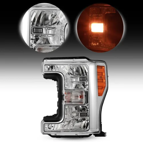 Miniatura 12 de Par de ensambles de faros ROXX compatibles con [2017 2018 2019 FORD F-250 F-350 F-450 F-550] SUPER DUTY, ensamble de proyector de faros, DRL