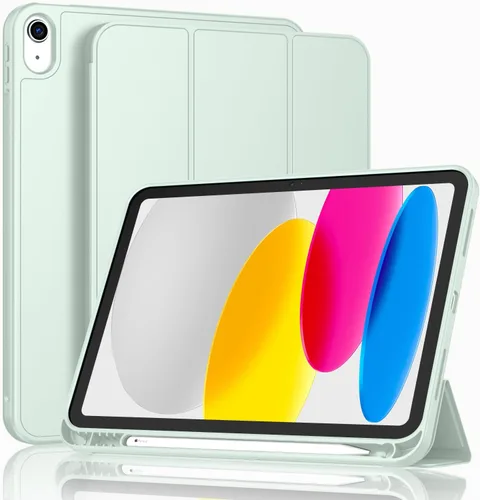 Miniatura 49 de ToaPoia - Funda para iPad (A16) de 11 pulgadas 2025/iPad 10.ª generación de 10.9 pulgadas 2022, cubierta protectora delgada con soporte triple