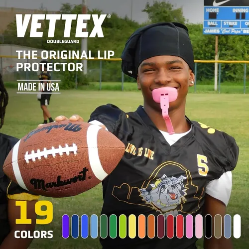 Miniatura 7 de Vettex - Protector bucal de fútbol juvenil, color negro