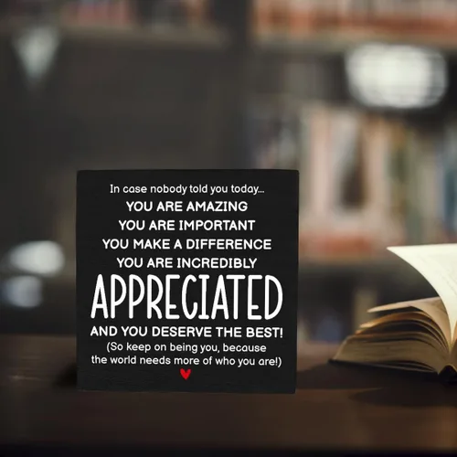 Miniatura 4 de HTBIG Regalos inspiracionales para hombres, mujeres, amigos, decoración de oficina para compañeros de trabajo, regalos de reconocimiento, You Are
