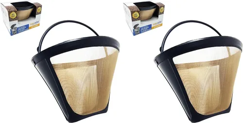 Miniatura 6 de GoldTone Filtro de café de cono #4 reutilizable para cafeteras y cafeteras Ninja. Sin BPA