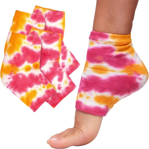 Miniatura 8 de ZenToes Calcetines hidratantes para el talón, 2 pares de calcetines de spa con forro de gel para curar y tratar talones secos y agrietados mientras